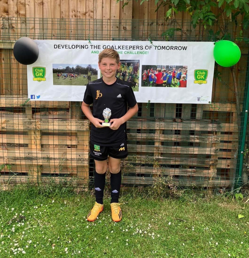 JB1 getting his trophy presentation at ClubGK